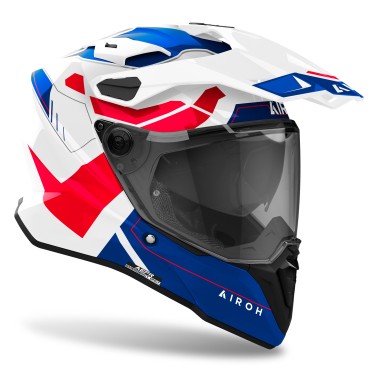 Capacete COMMANDER 2 REVEAL Azul/Vermelho AIROH