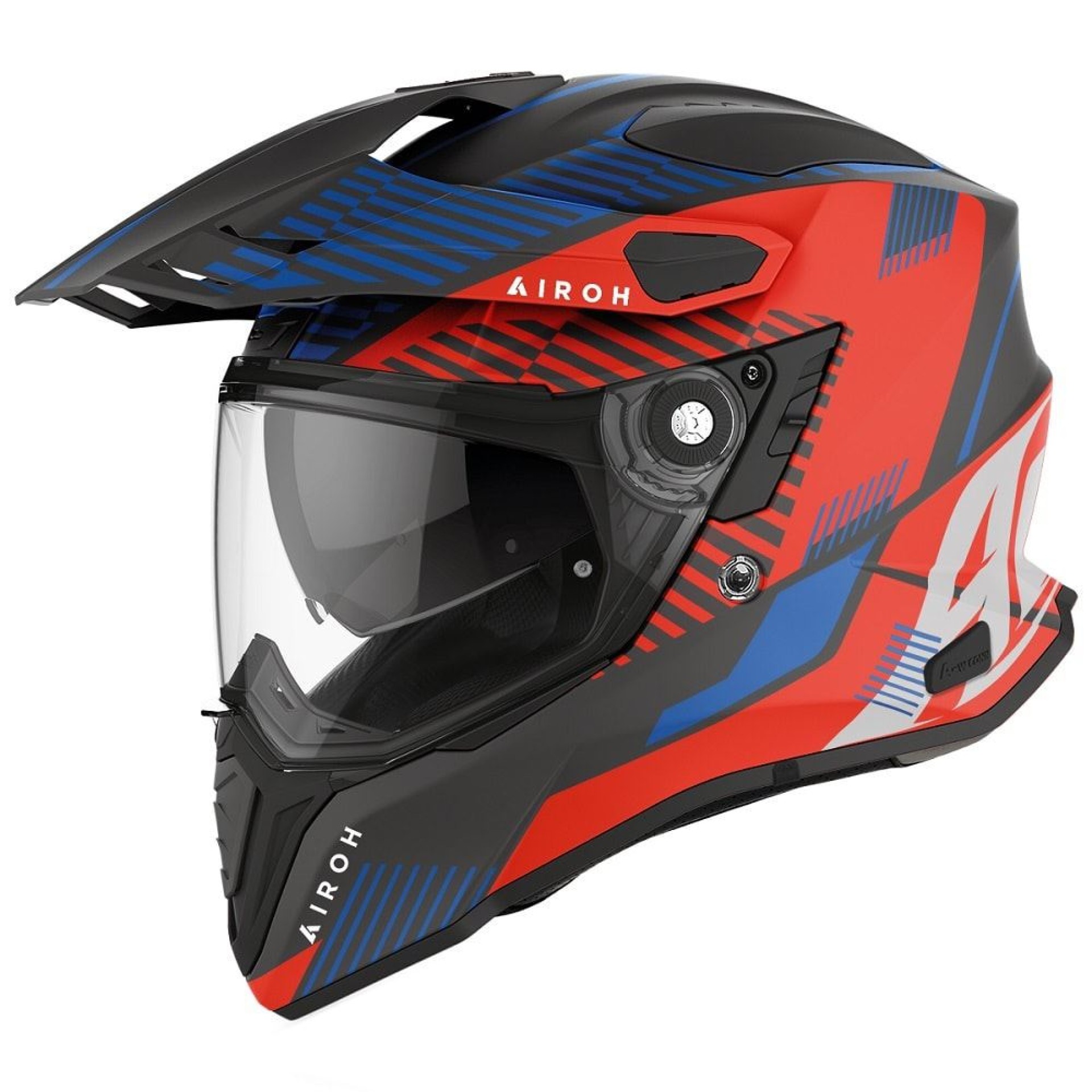 Capacete COMMANDER BOOST Vermeho/Azul Matt