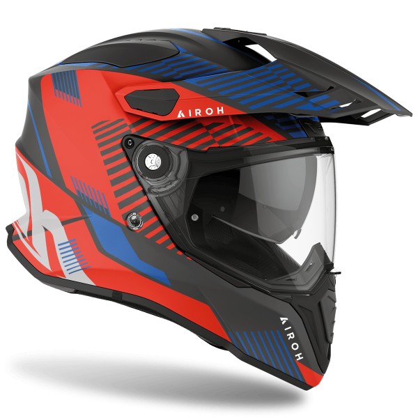 Capacete COMMANDER BOOST Vermeho/Azul Matt