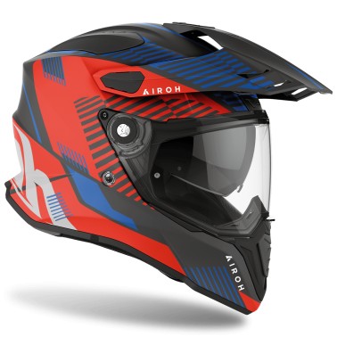 Capacete COMMANDER BOOST Vermeho/Azul Matt