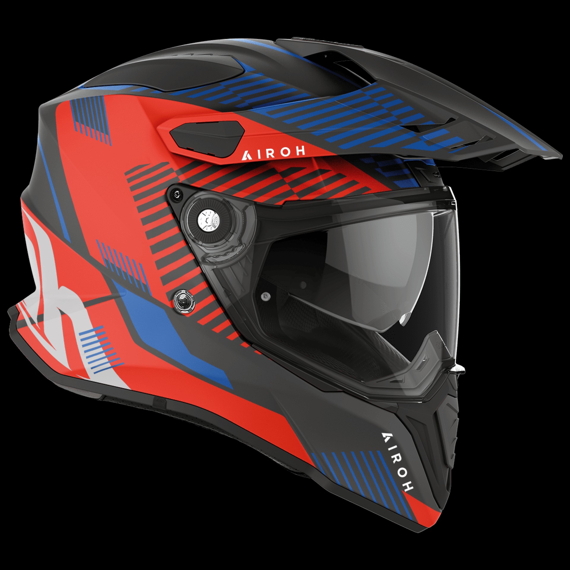 Capacete COMMANDER BOOST Vermeho/Azul Matt