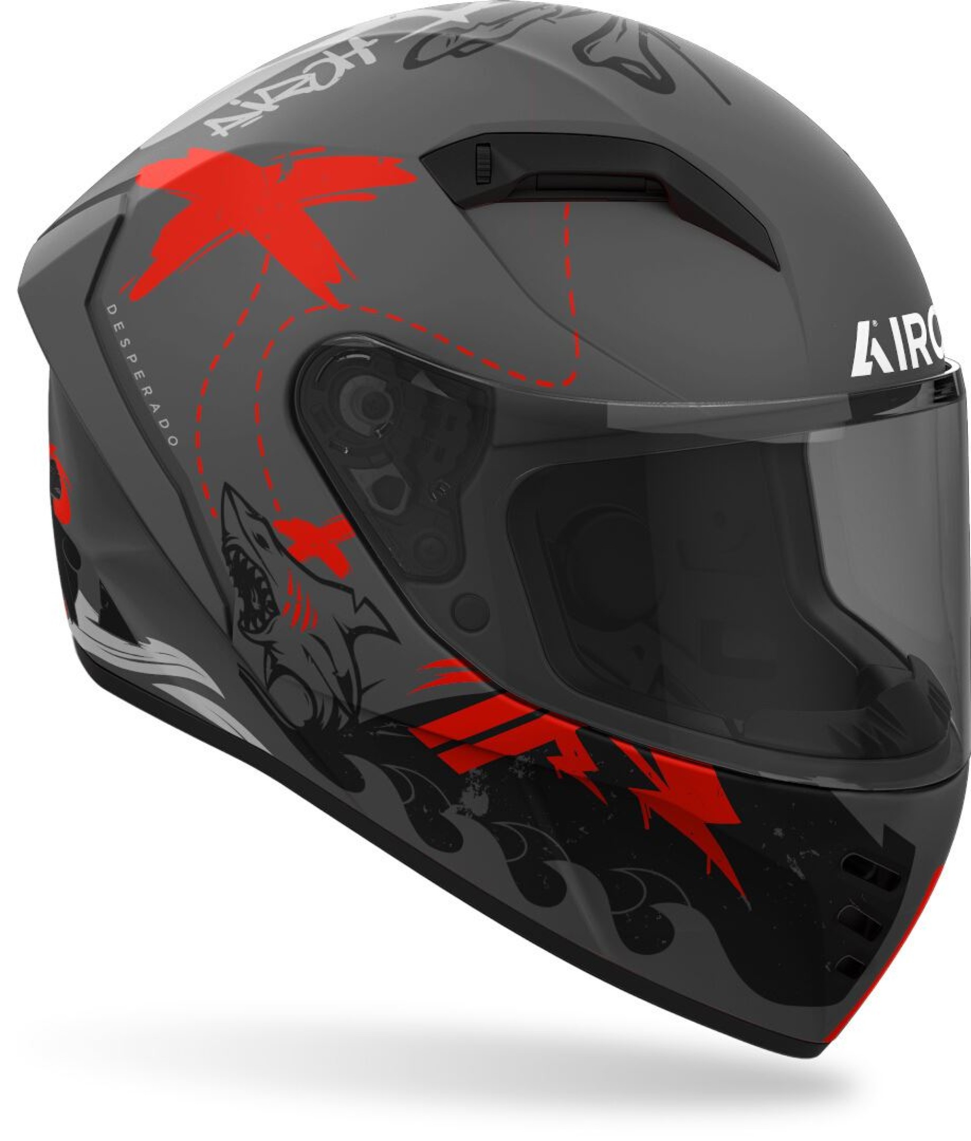 Capacete CONNOR DESPERADO Laranja Matt AIROH