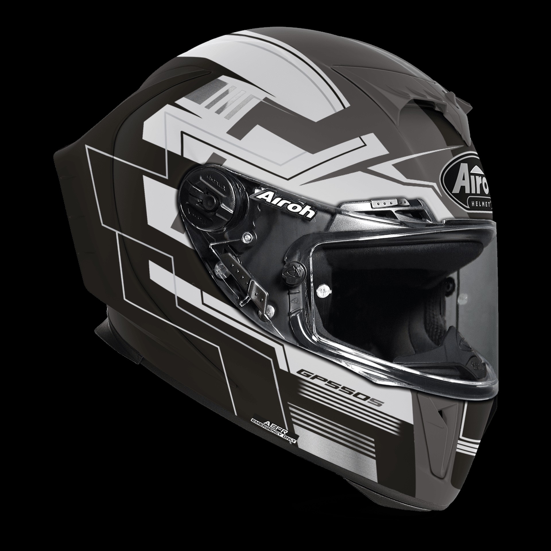 Capacete GP550 S CHALLENGE Preto Matt AIROH