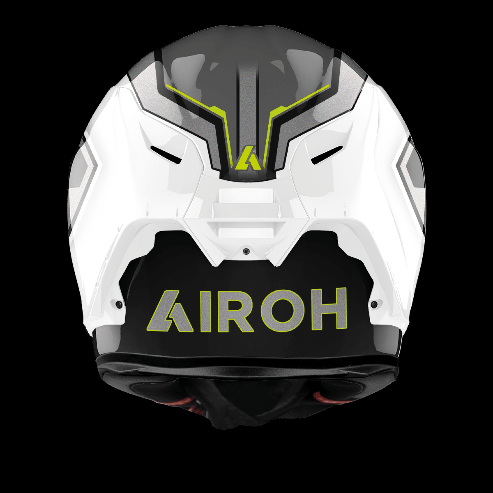 Capacete GP550 S RUSH Branco/Amarelo AIROH