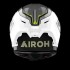 Capacete GP550 S RUSH Branco/Amarelo AIROH