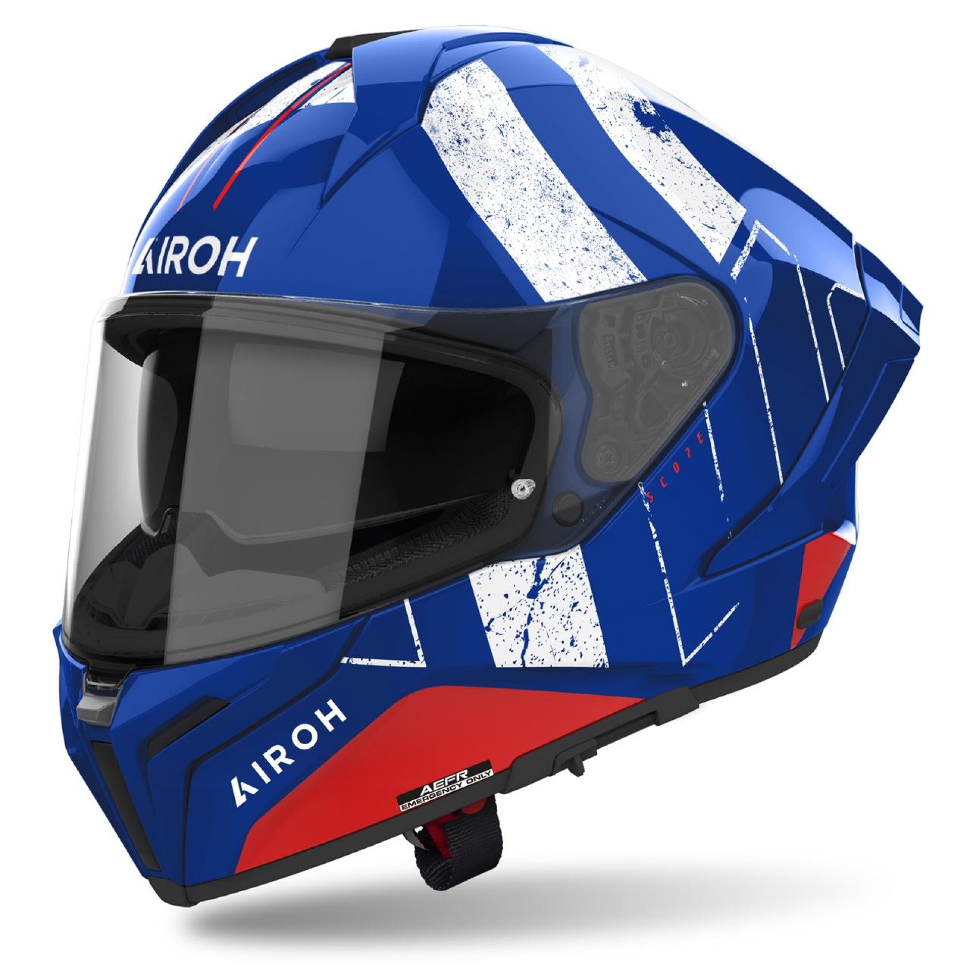 Capacete MATRYX SCOPE Azul/Vermelho AIROH