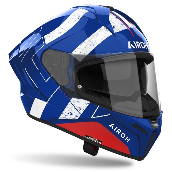 Capacete MATRYX SCOPE Azul/Vermelho AIROH