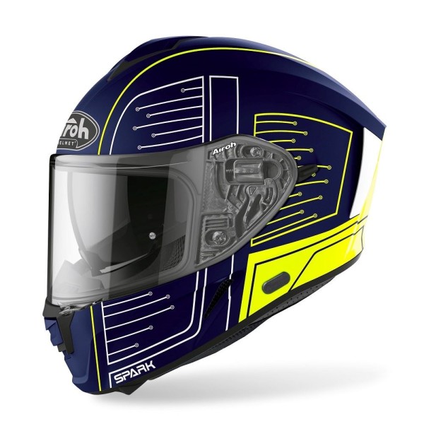 Capacete SPARK CYRCUIT Azul Matt AIROH 2020