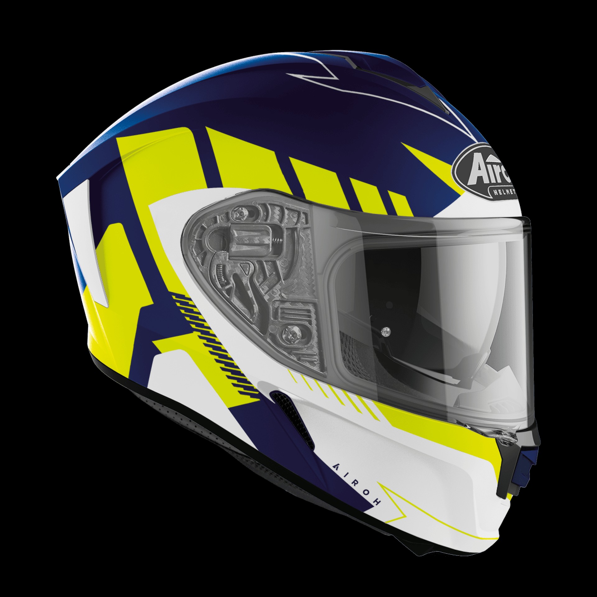 Capacete SPARK RISE Azul/Amarelo AIROH