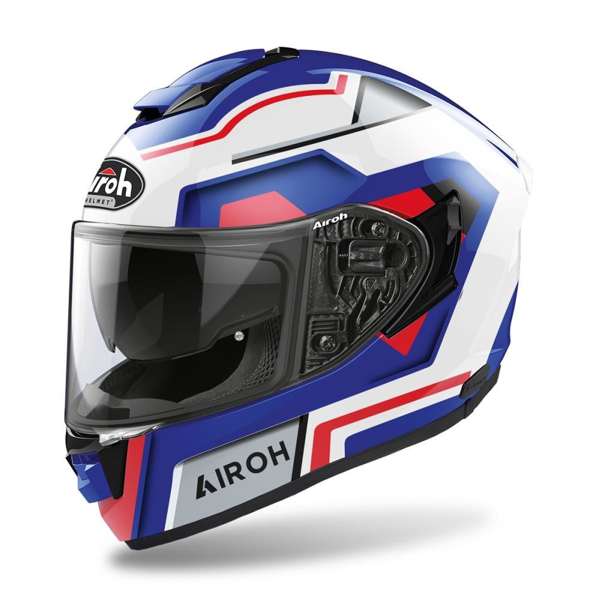 Capacete ST501 SQUARE Azul/Vermelho AIROH
