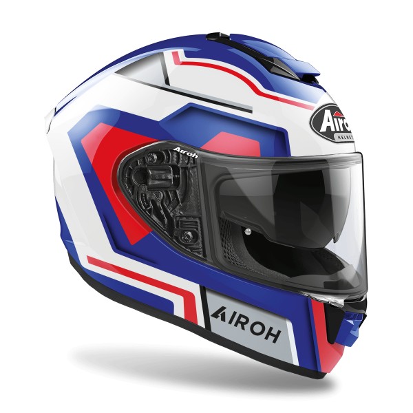 Capacete ST501 SQUARE Azul/Vermelho AIROH