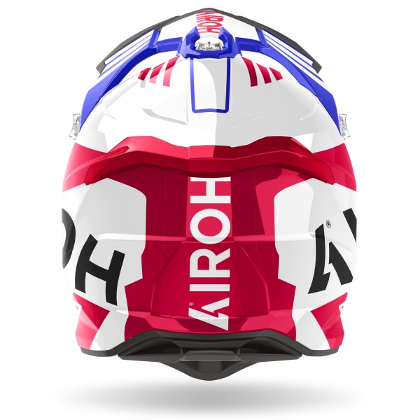 Capacete STRIKER BRAVE Azul/Vermelho AIROH 2023