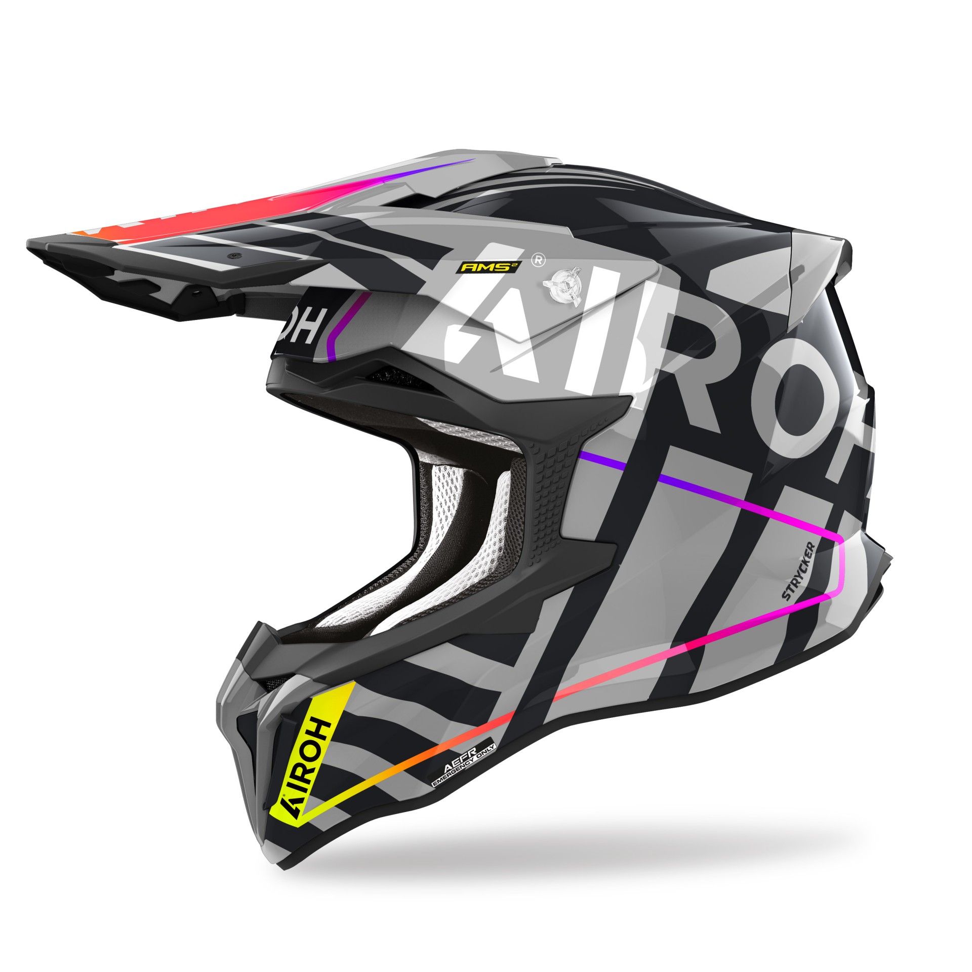 Capacete STRIKER BRAVE Cinza Gloss AIROH 2023