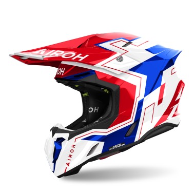 Capacete TWIST 3 DIZZY Azul/Vermelho Gloss AIROH