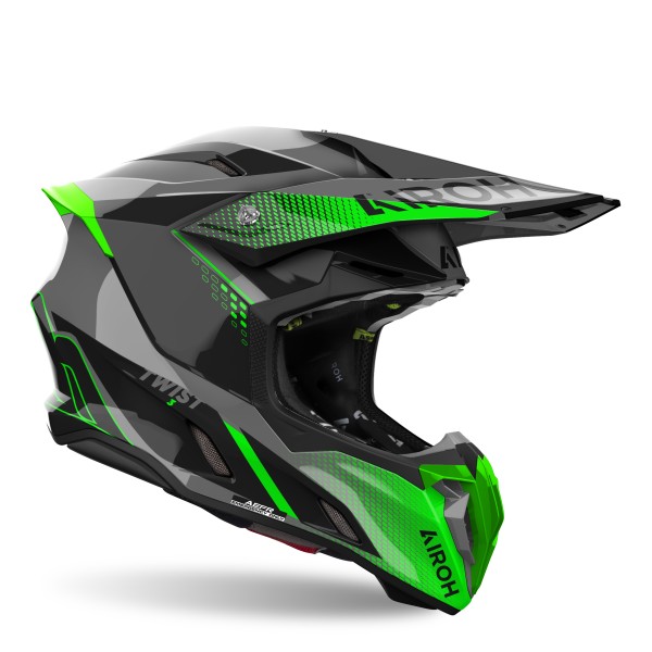 Capacete TWIST 3 SHARD Verde Gloss AIROH