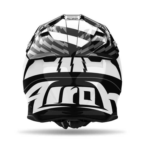Capacete TWIST 3 THUNDER Preto/Branco Gloss AIROH