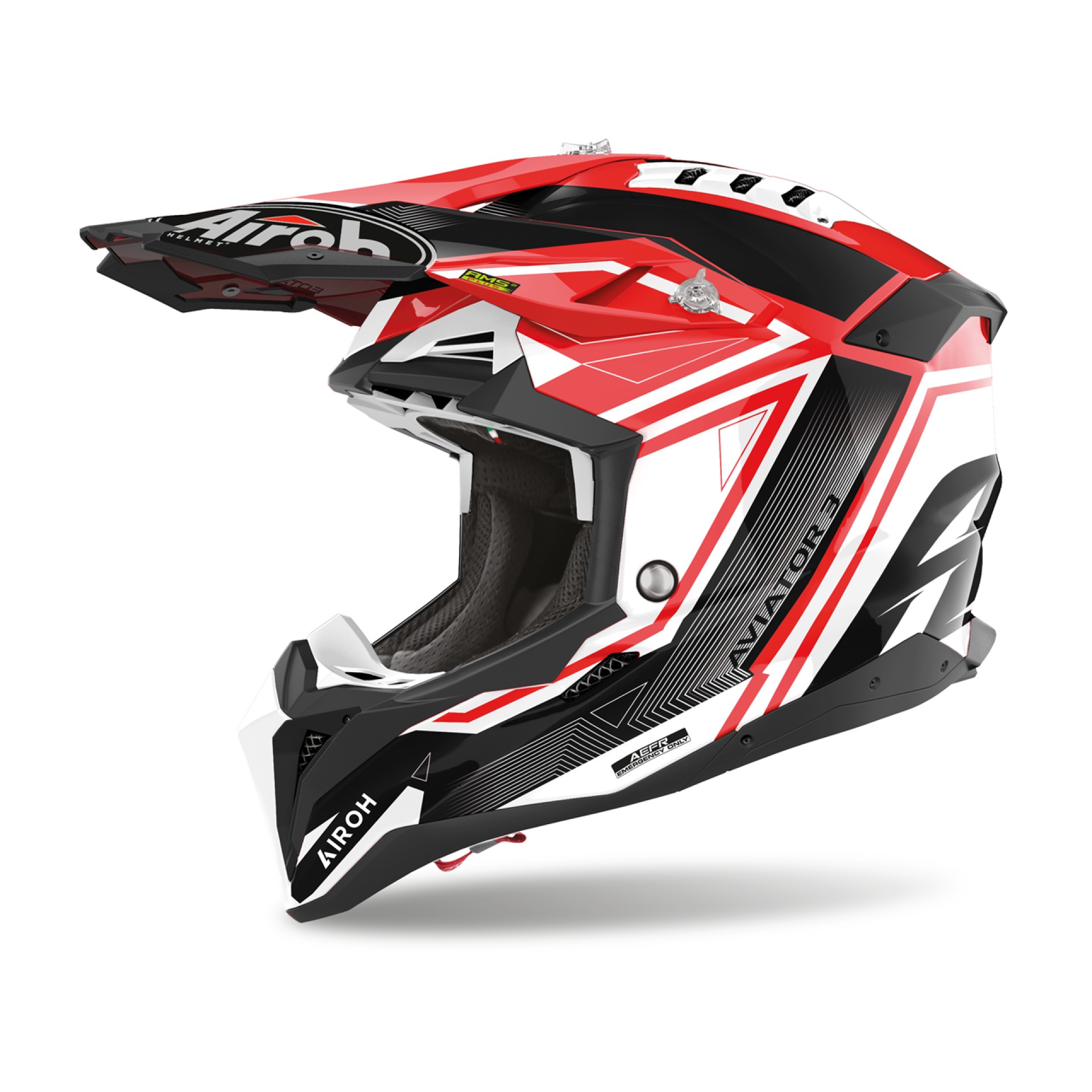 Capacete AVIATOR 3 LEAGUE Vermelho 2023 AIROH