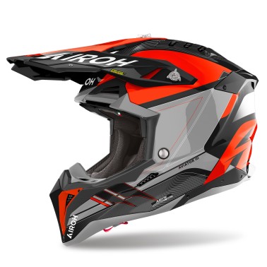 Capacete AVIATOR 3 SABER Laranja Gloss AIROH