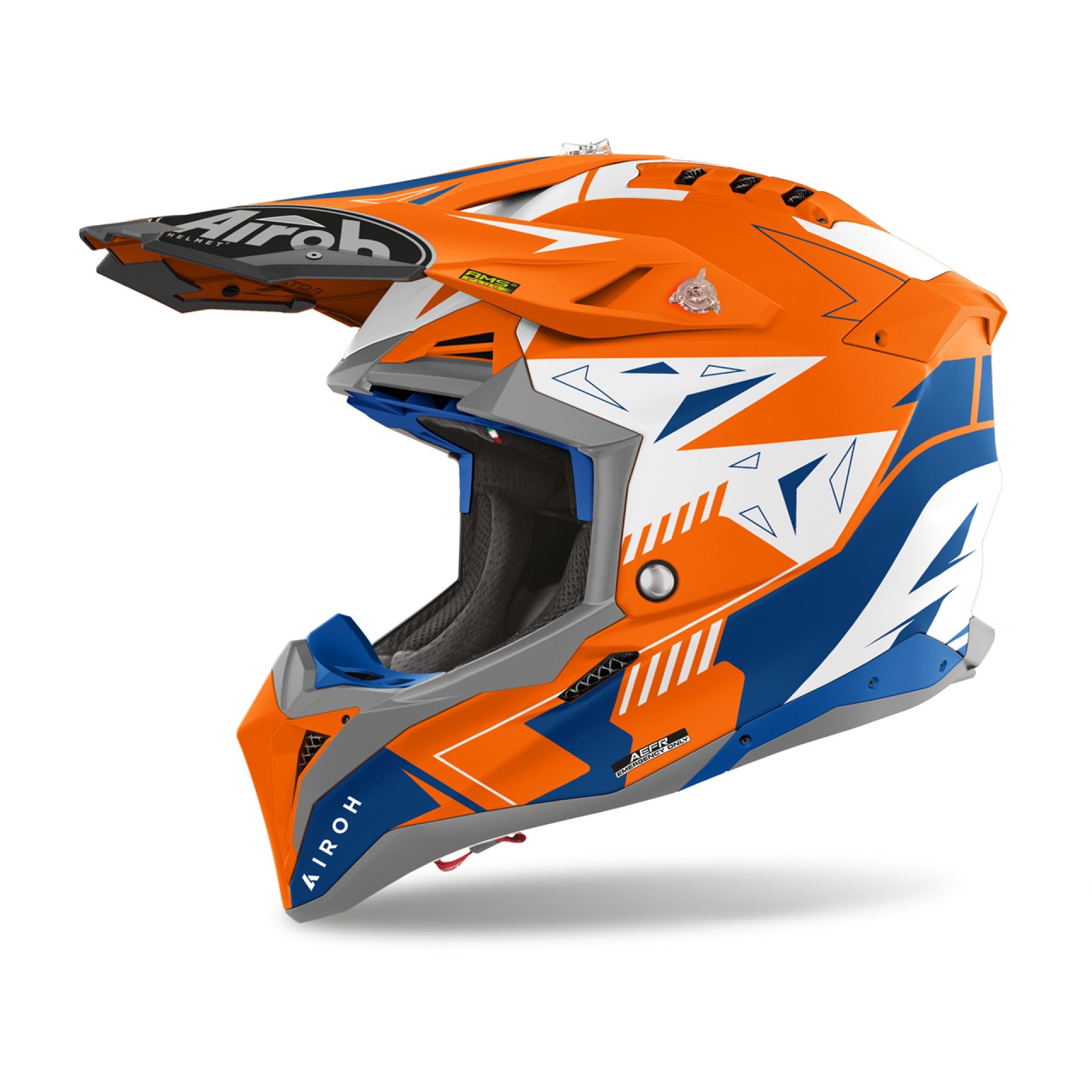 Capacete AVIATOR 3 SPIN Laranja Fluo Ma 2023 AIROH