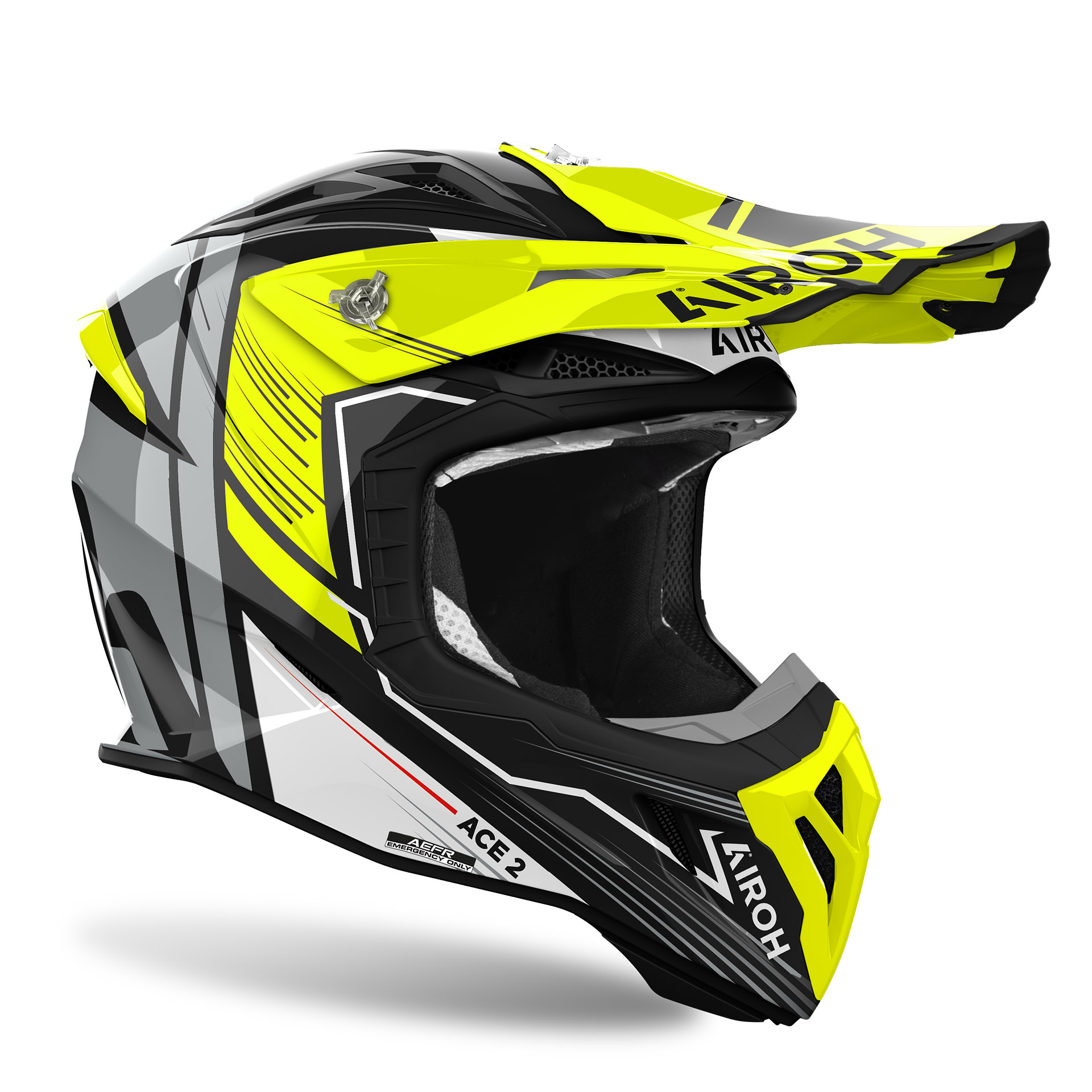 Capacete AVIATOR ACE 2 ENGINE Amarelo AIROH