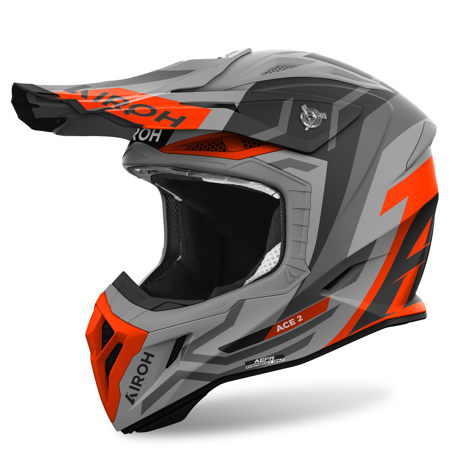 Capacete AVIATOR ACE 2 GROUND Laranja AIROH