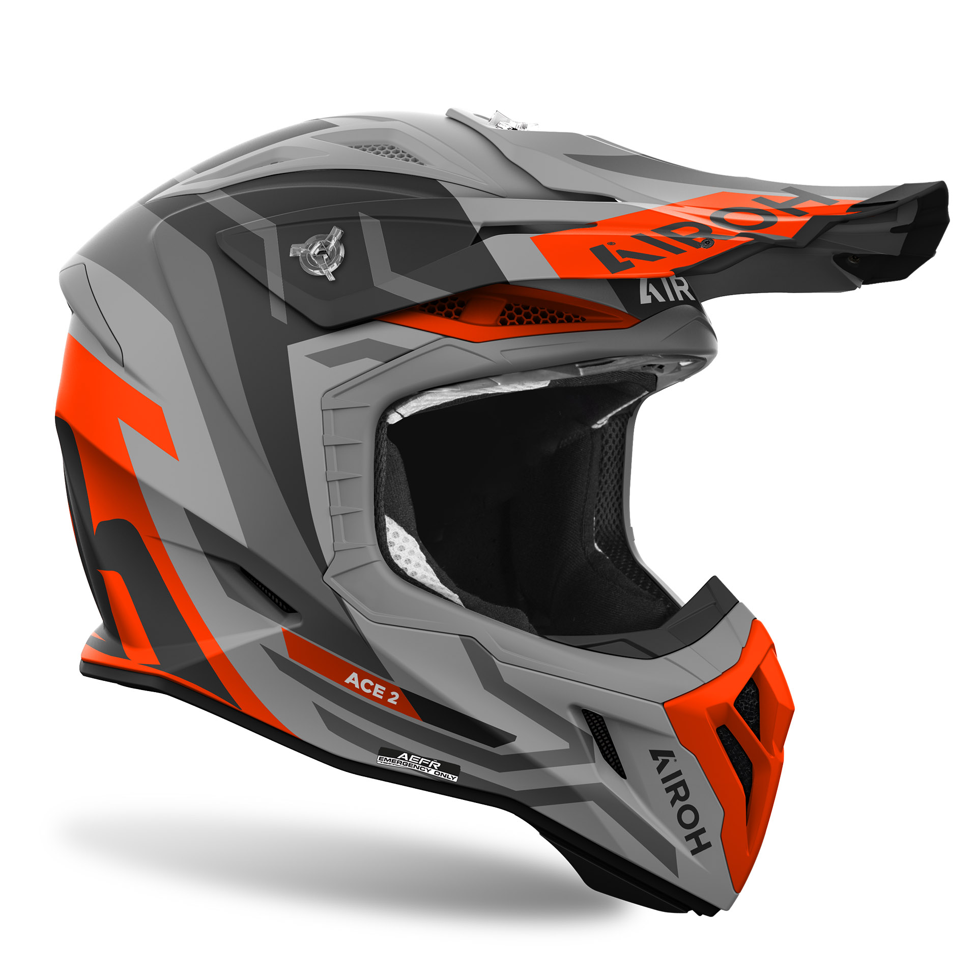 Capacete AVIATOR ACE 2 GROUND Laranja AIROH
