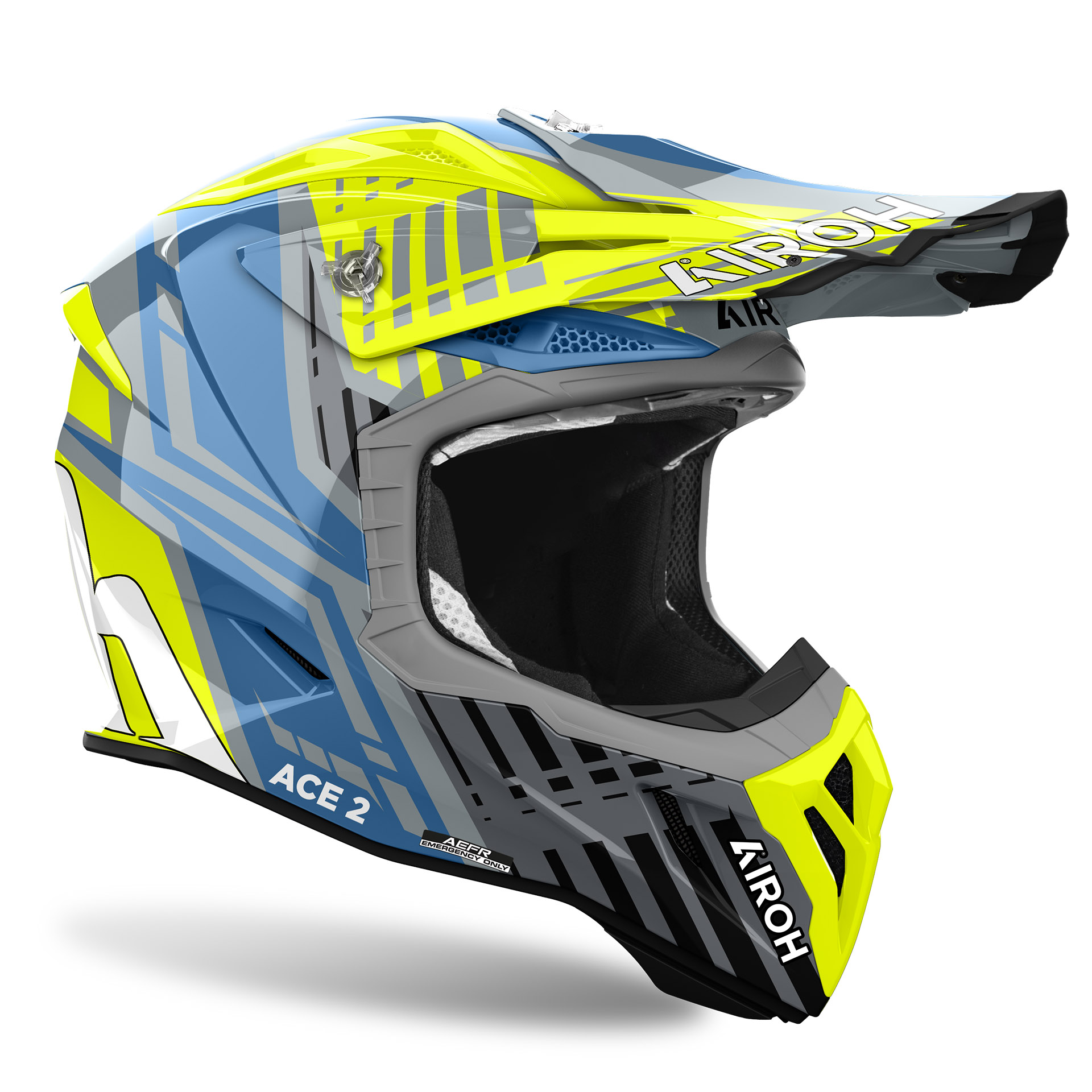 Capacete AVIATOR ACE 2 PROUD Amarelo Gloss AIROH