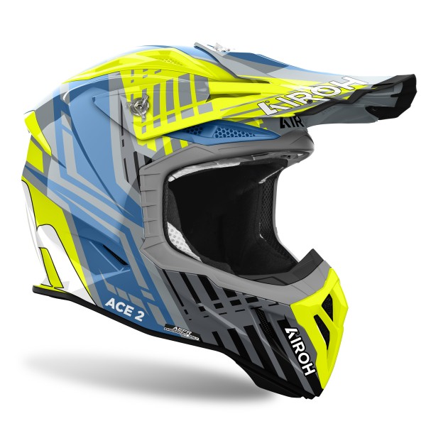 Capacete AVIATOR ACE 2 PROUD Amarelo Gloss AIROH
