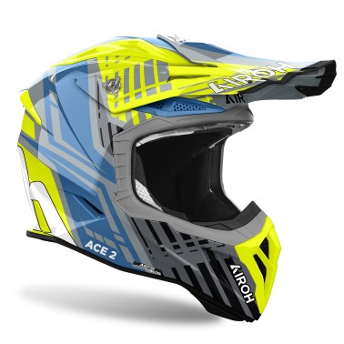 Capacete AVIATOR ACE 2 PROUD Amarelo Gloss AIROH