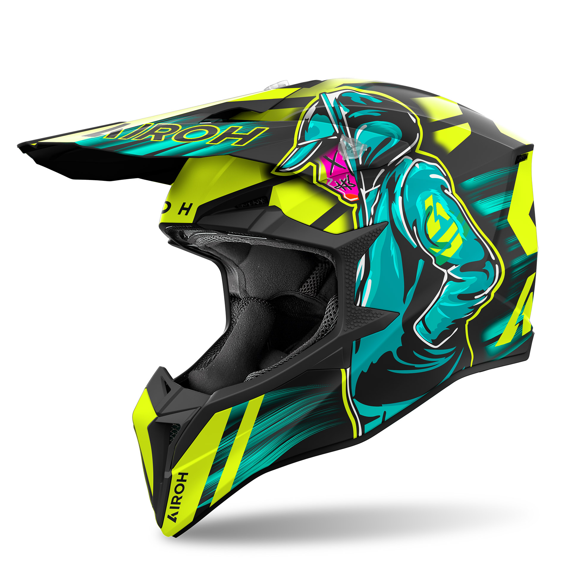 Capacete WRAAAP CYBER Amarelo Matt AIROH 2024