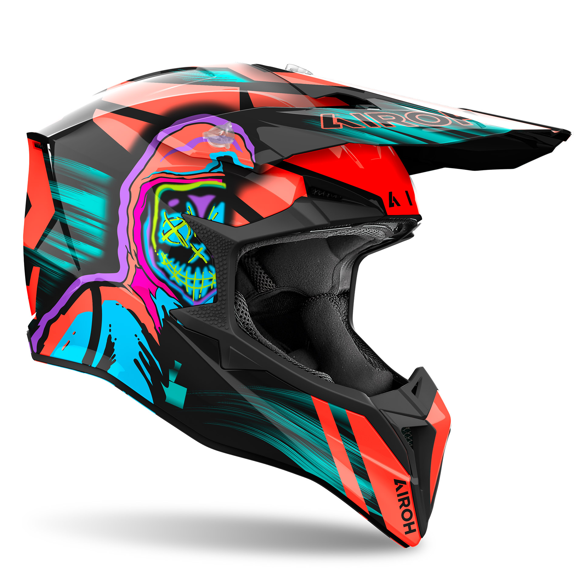 Capacete AIROH WRAAAP CYBER Amarelo Mate