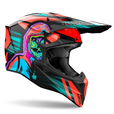 Capacete AIROH WRAAAP CYBER Amarelo Mate