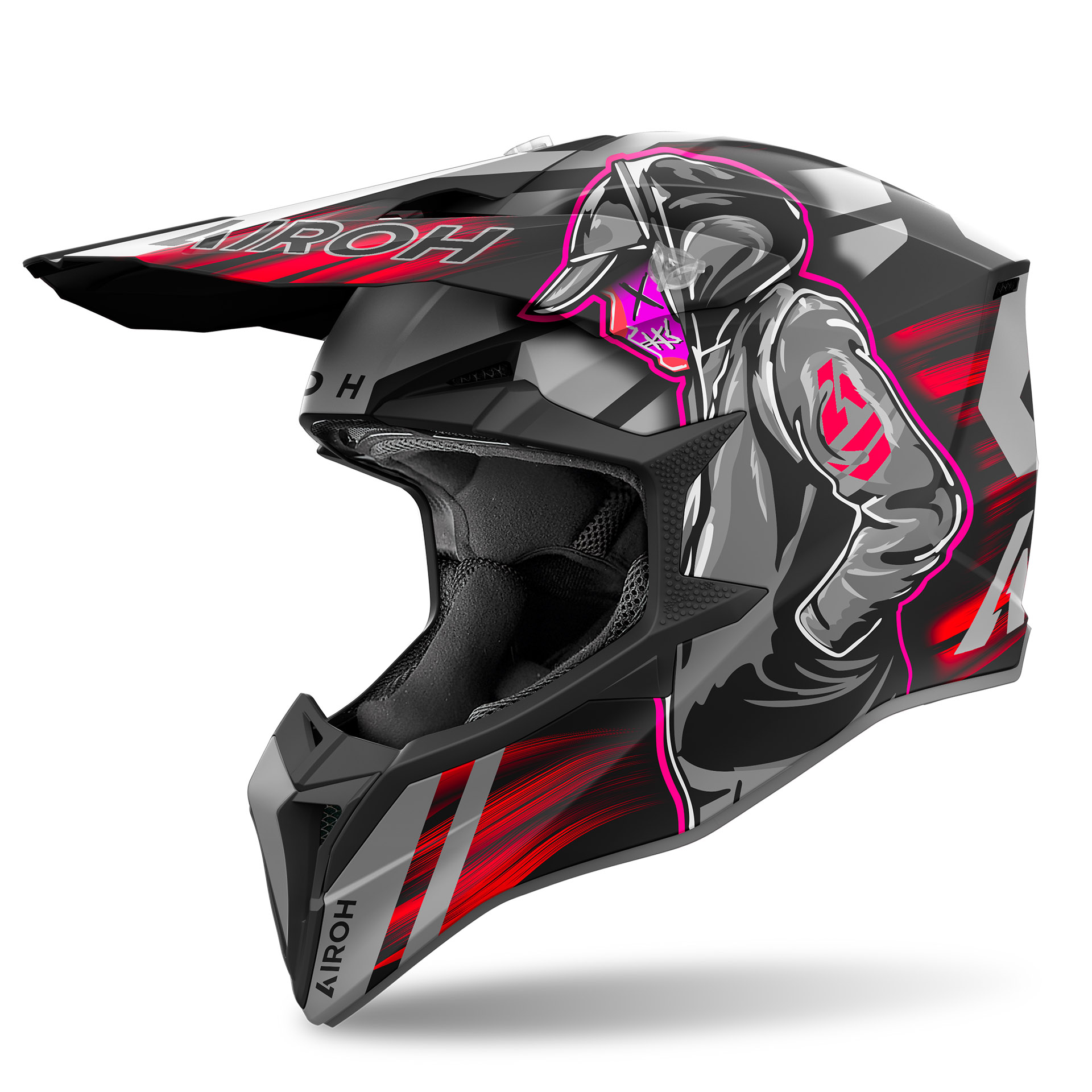 Capacete WRAAAP CYBER Vermelho Matt AIROH 2024