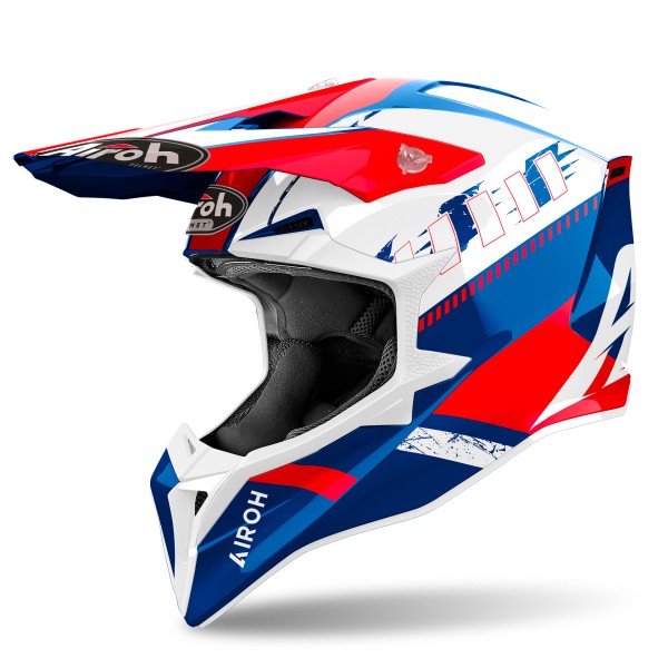 Capacete WRAAAP FEEL Azul/Vermelho Gloss AIROH 2024