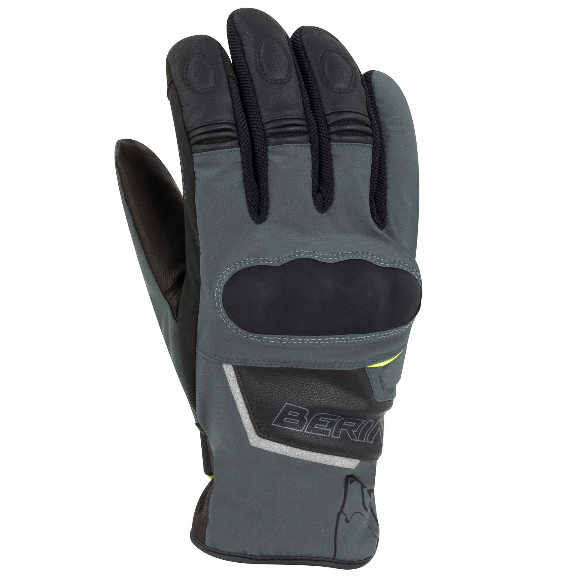 Luva GOURMY Preto/Cinza/Fluo BERING