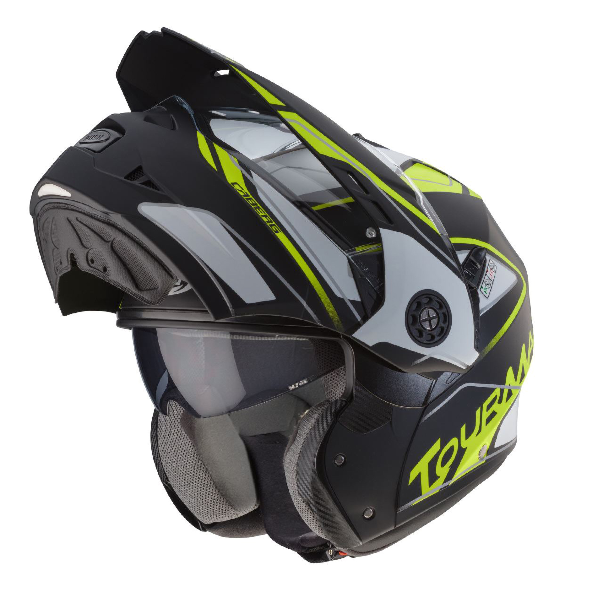 Capacete TOURMAX MARATHON PMatt/Branc/Fluo Caberg