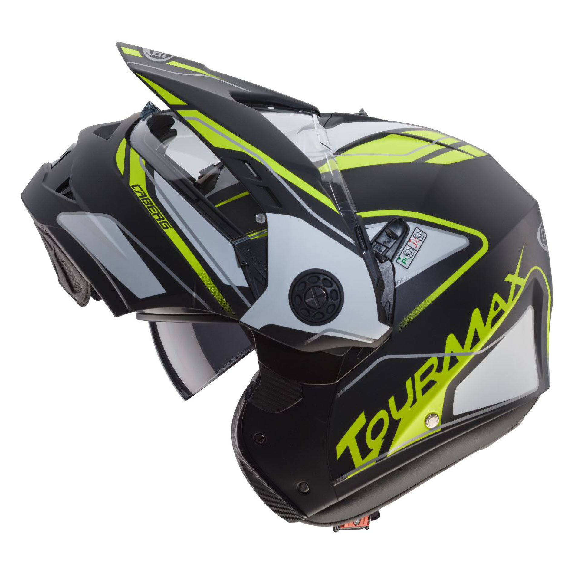 Capacete TOURMAX MARATHON PMatt/Branc/Fluo Caberg
