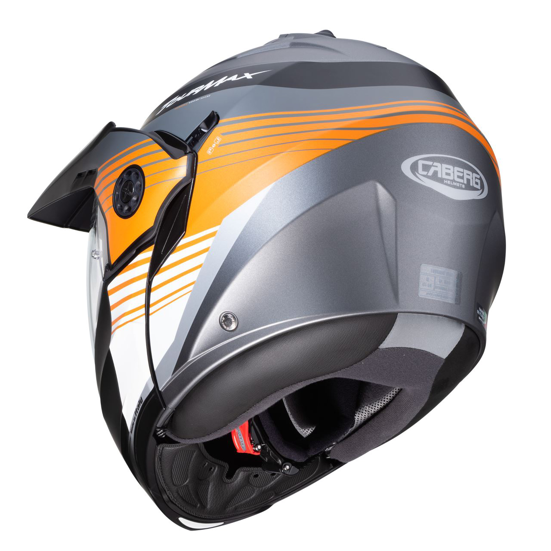 Capacete TOURMAX TITAN Gun Metal/Lar./Branco CAB