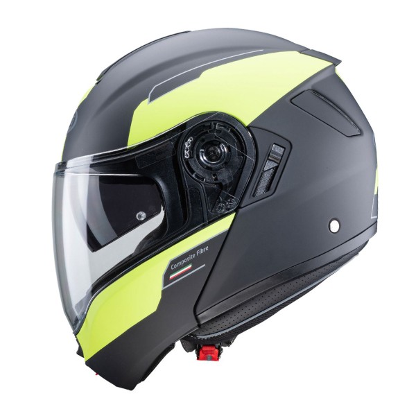 Capacete LEVO PROSPECT Preto/Fluo Pinlock Caberg