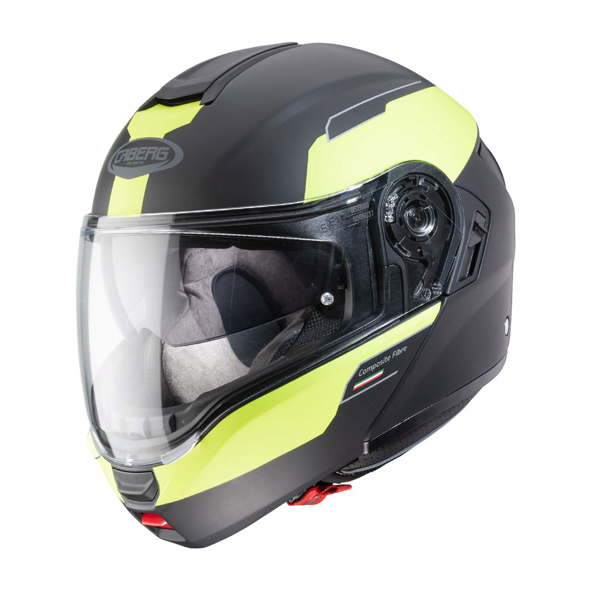 Capacete LEVO PROSPECT Preto/Fluo Pinlock Caberg