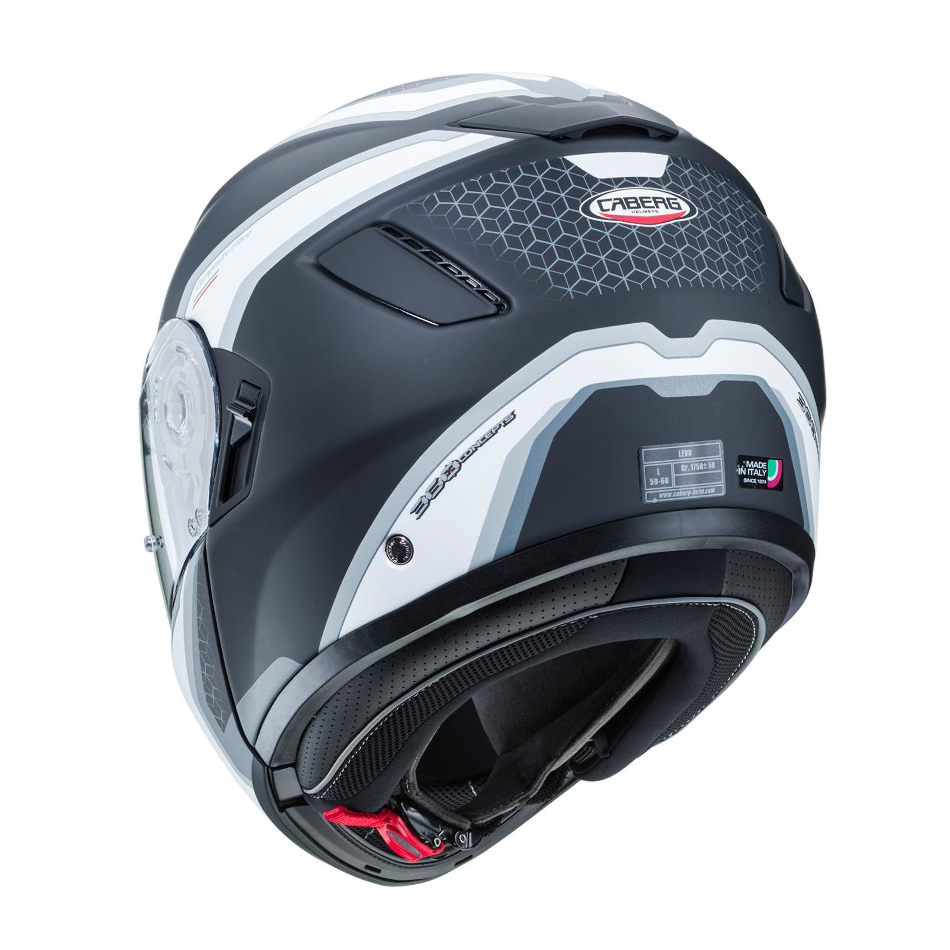 Capacete LEVO SONAR Pret/Bra/Cin C/Pinlock Caberg