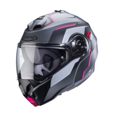 Capacete DUKE EVO MOVE Mattgun/Preto/Fuchia Caberg