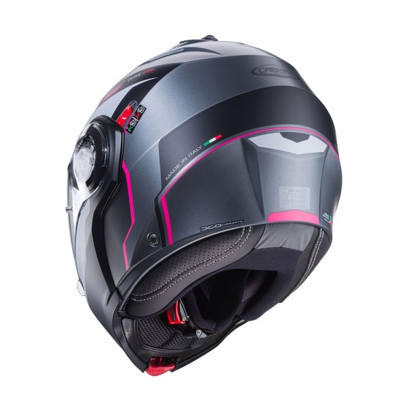 Capacete DUKE EVO MOVE Mattgun/Preto/Fuchia Caberg