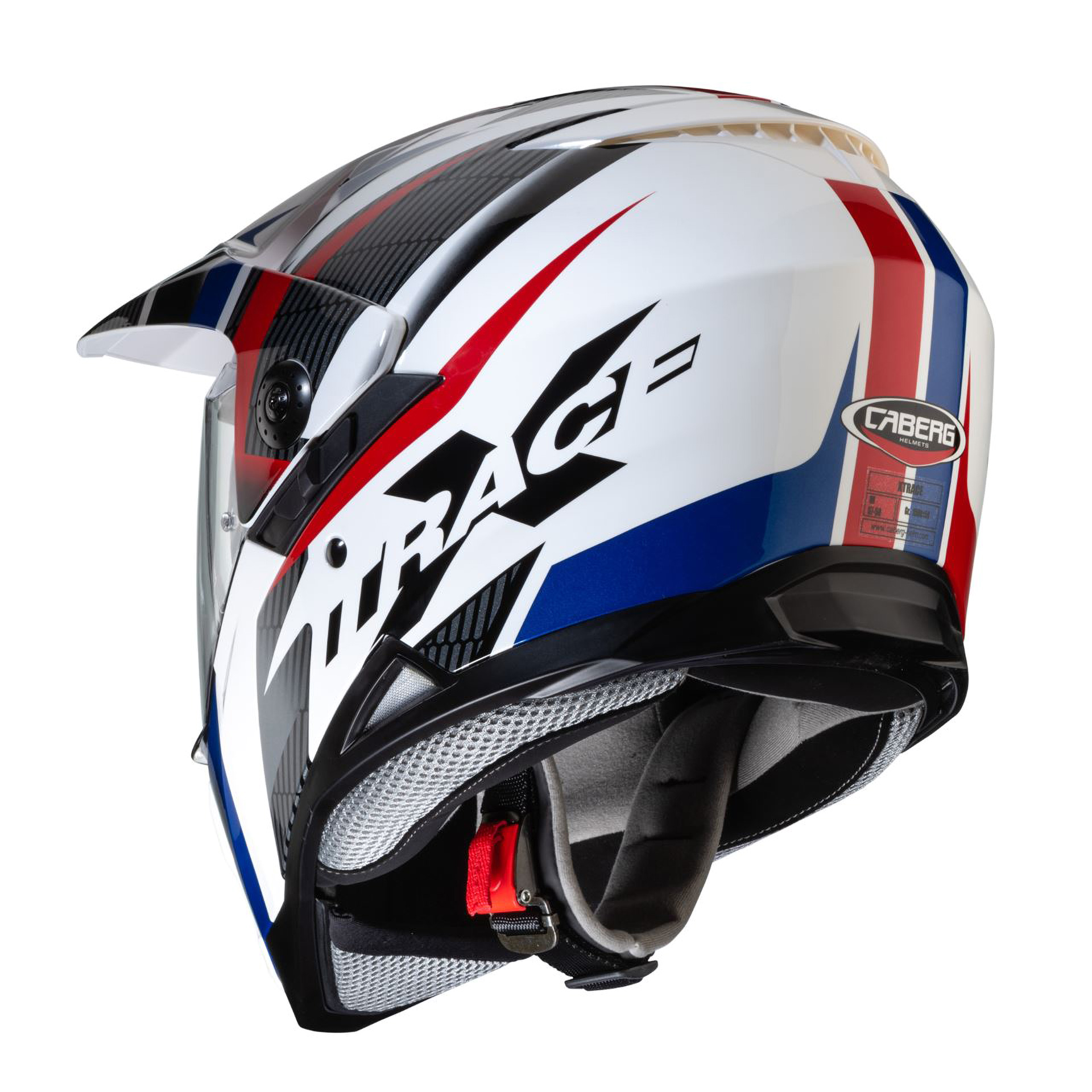 Capacete XTRACE SAVANA Branco/Verm./Azul Caberg
