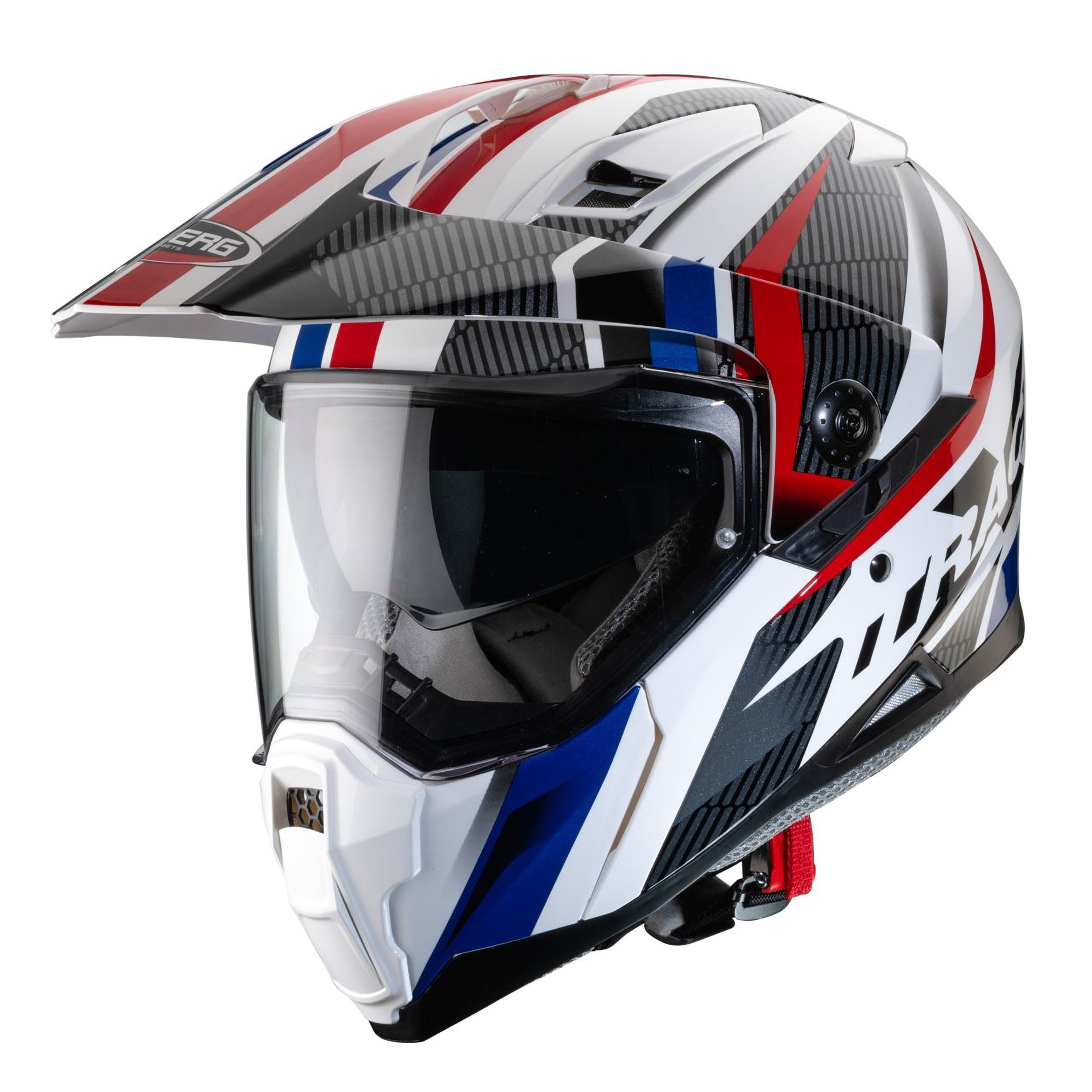 Capacete XTRACE SAVANA Branco/Verm./Azul Caberg