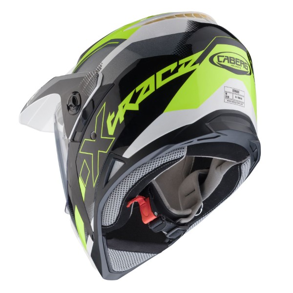 Capacete XTRACE SPARK Branco/Anthrac/Fluo Caberg