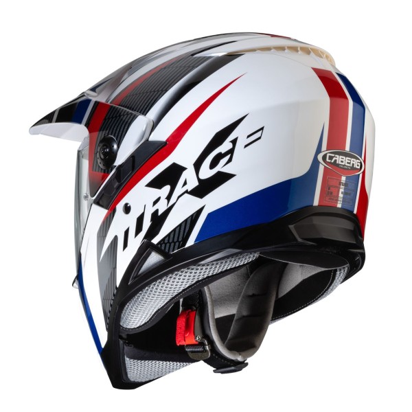 Capacete XTRACE SAVANA Branco/Verm./Azul Caberg