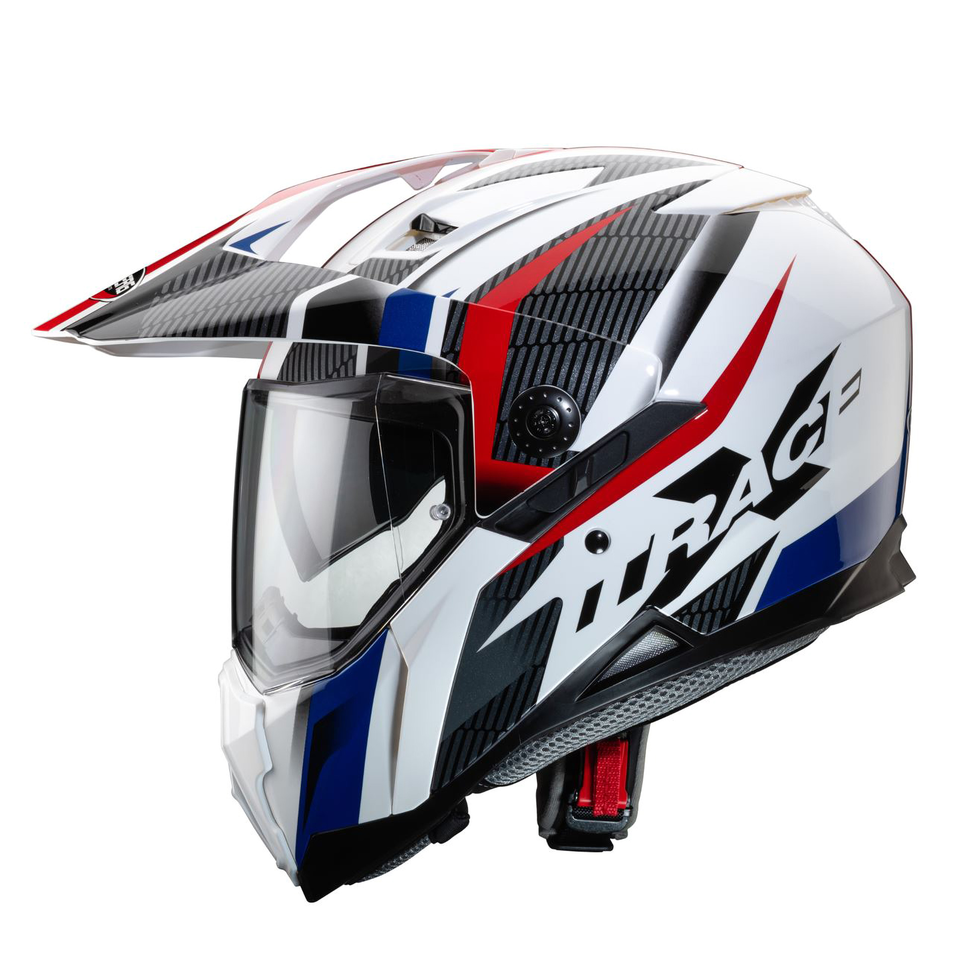 Capacete XTRACE SAVANA Branco/Verm./Azul Caberg