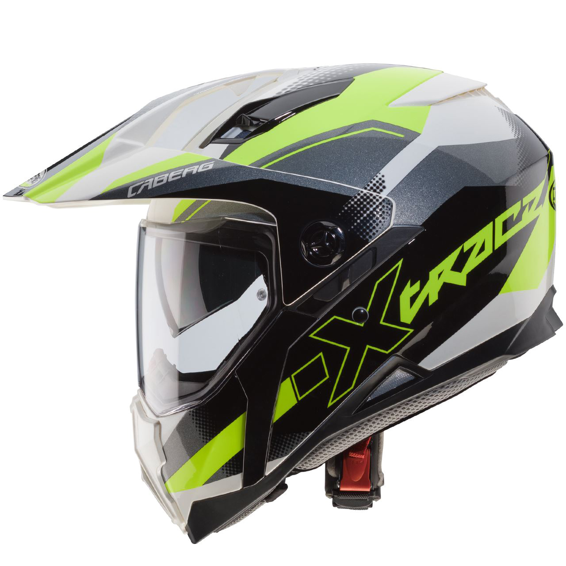 Capacete XTRACE SPARK Branco/Anthrac/Fluo Caberg