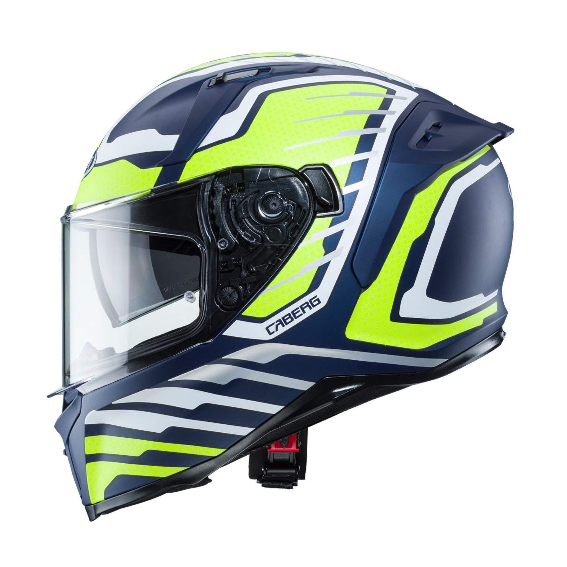 Capacete AVALON FORGE Azul/ Branc/Amar Fluo Caberg